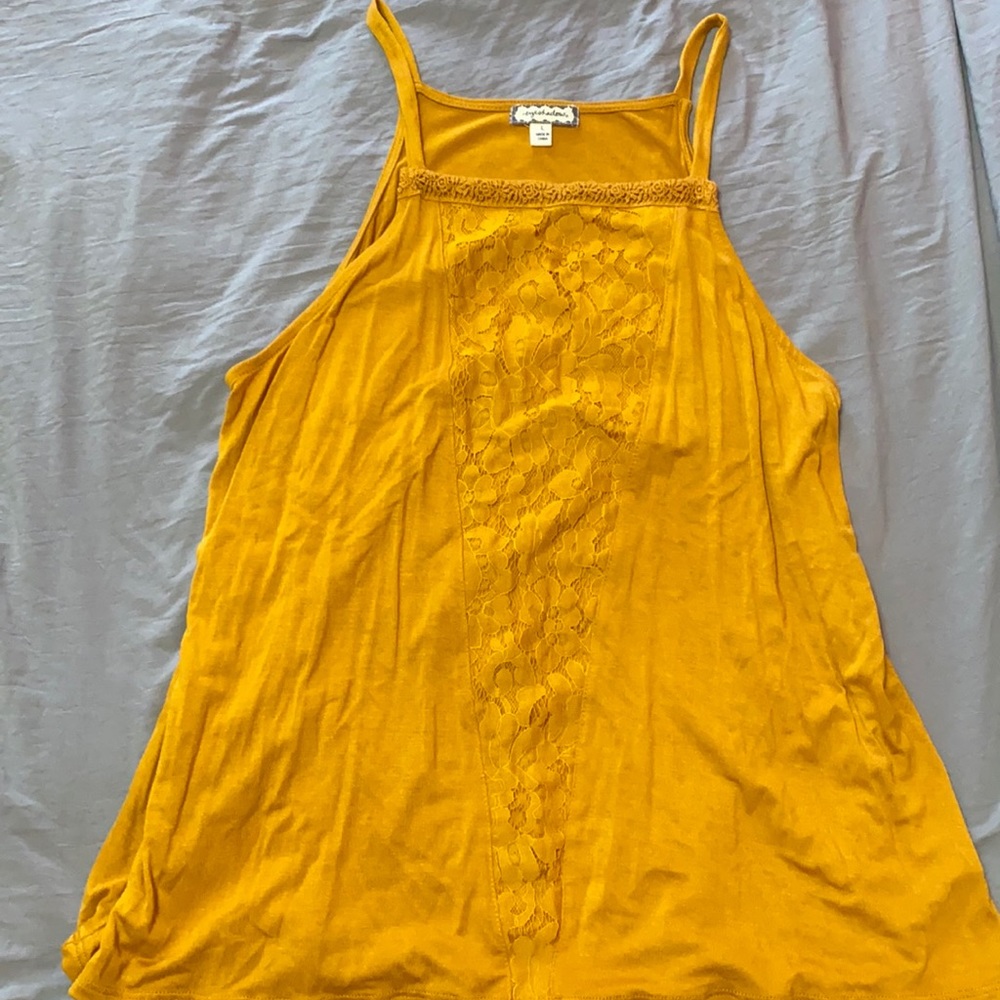 Orange tank top blouse